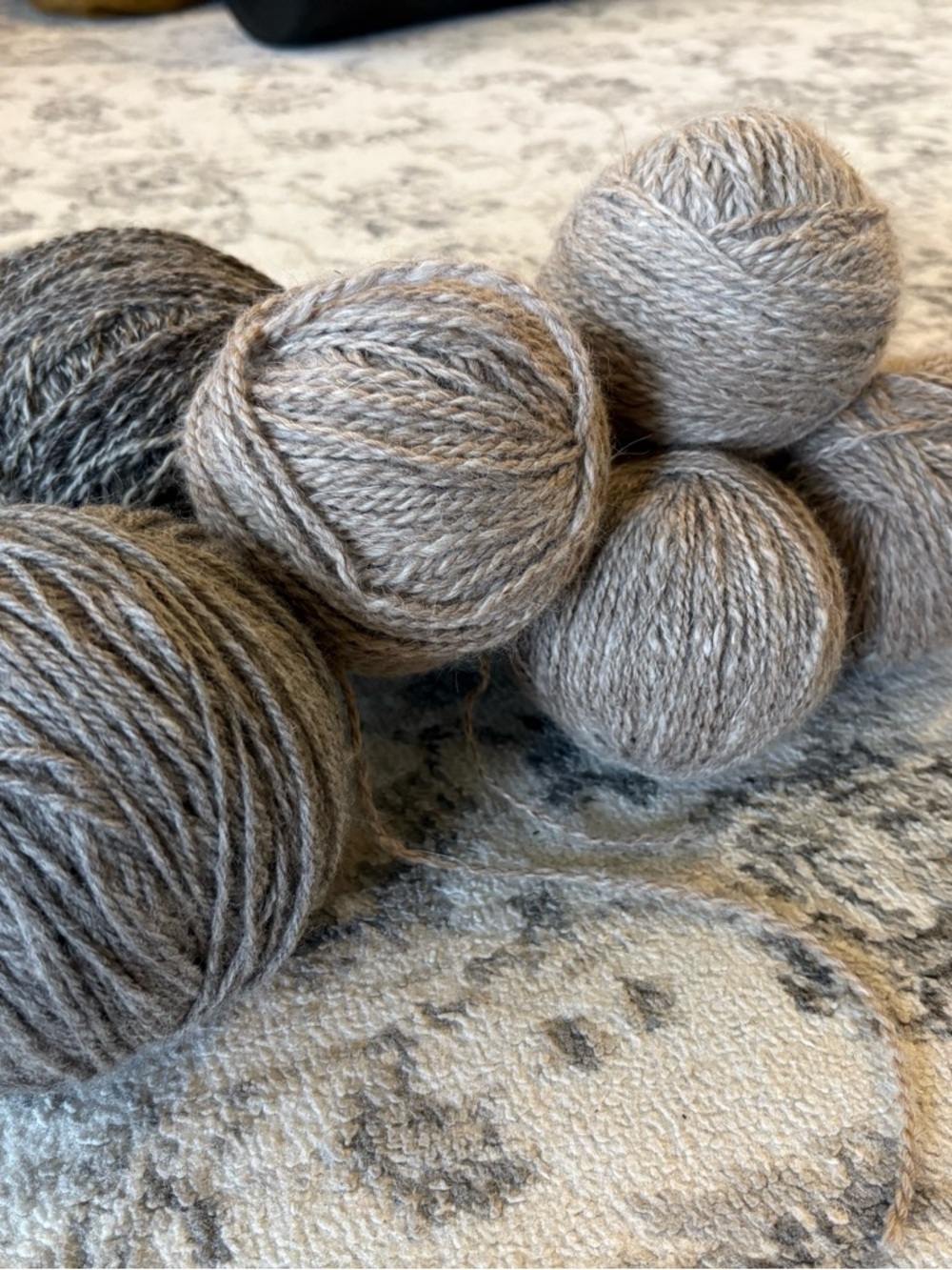 Bundle of Handspun 100% Wool Yarn